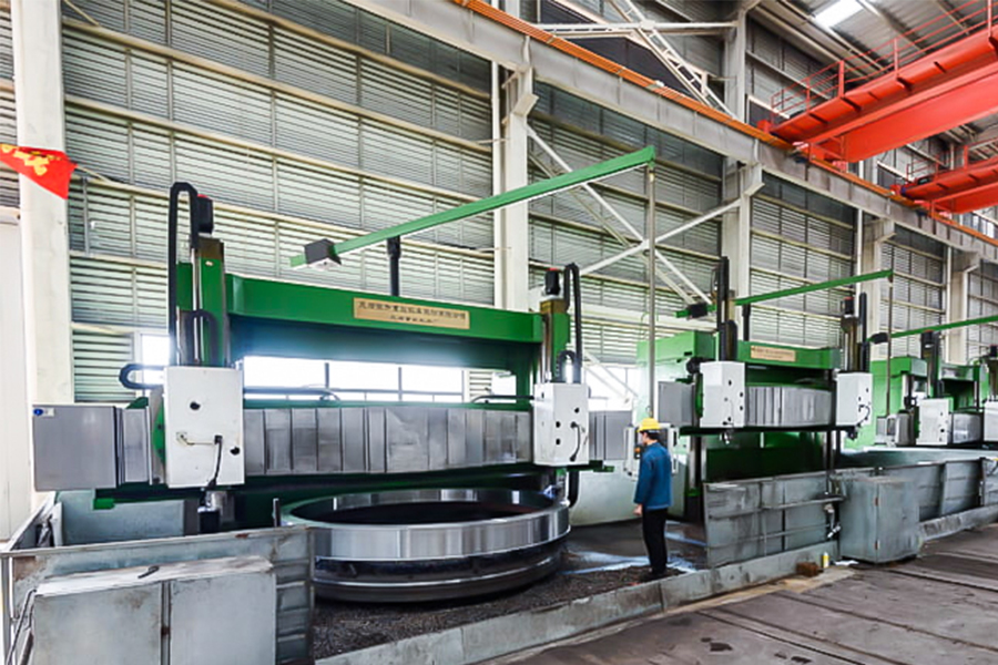 Máy tiện tiện đứng hai cột CNC
